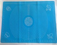 Backmatte XL Ausrollmatte 65cm x 45 cm blau