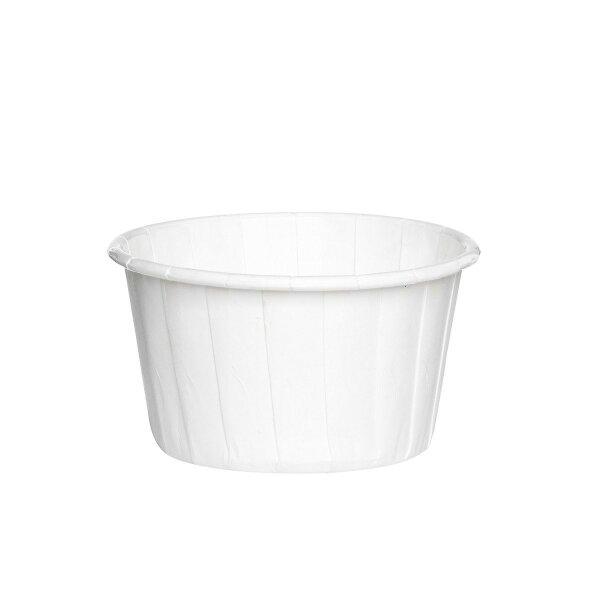 100 Stück mini Cupcake Cup Tasse Backformen Muffinförmchen weiss 31mm x 28 mm