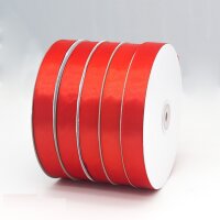 Dekoband Geschenkband Schleifenband 15mm, 90 M Rolle rot
