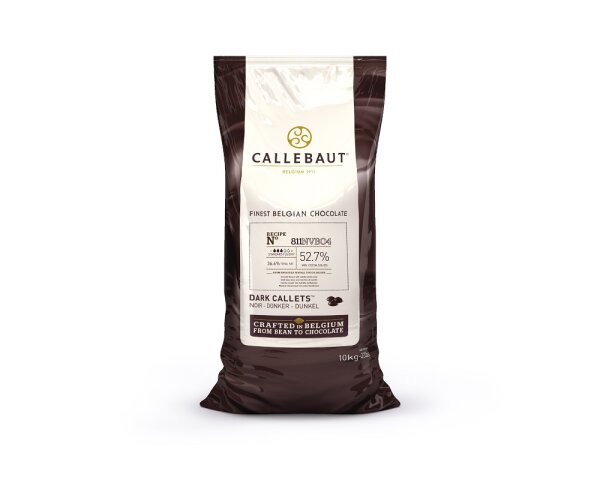 Callebaut Callets dunkle Schokolade 54,5 % Kuvertüre 10 kg Beutel