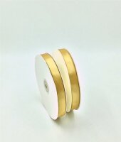 Dekoband Geschenkband Schleifenband 15mm, 90 M Rolle - Gold