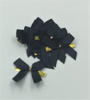 Schleife mit Clipverschluß -  Schwarz - 100 Stück