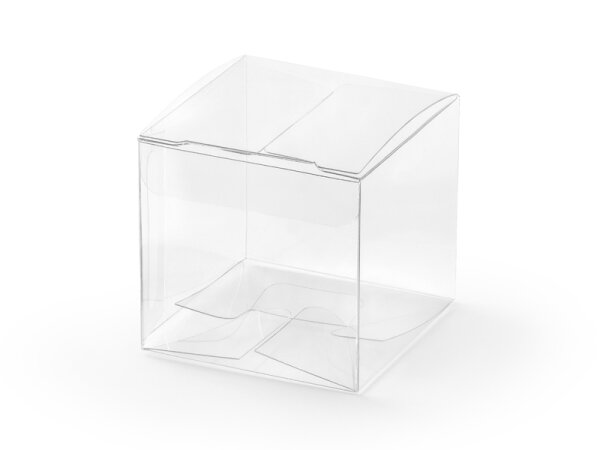 Schachtel mini Box Faltbox Geschenkebox Transparent
