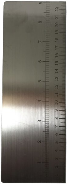 Teigschaber 25 cm Teigkarte Teigabstecher edelstahl mit Skalierung