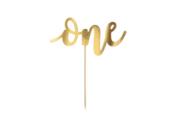 Cake Topper One gold