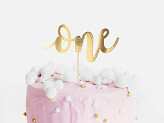 Cake Topper One gold