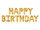 Folien Ballon Party Happy Birthday 340 x 35 cm - Gold