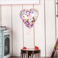Cake Topper Bunt Konfetti Ballon Herz