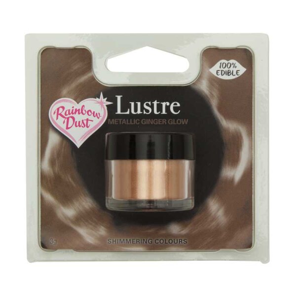 Rainbow Dust edible Lustre alle Farben LUSTRE METALLIC GINGER GLOW RETAIL