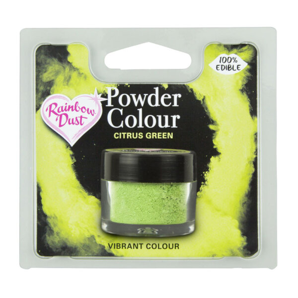 Puderfarbe Plain and Simple Lebensmittelfarbe POWDER COLOUR CITRUS GREEN RETAIL