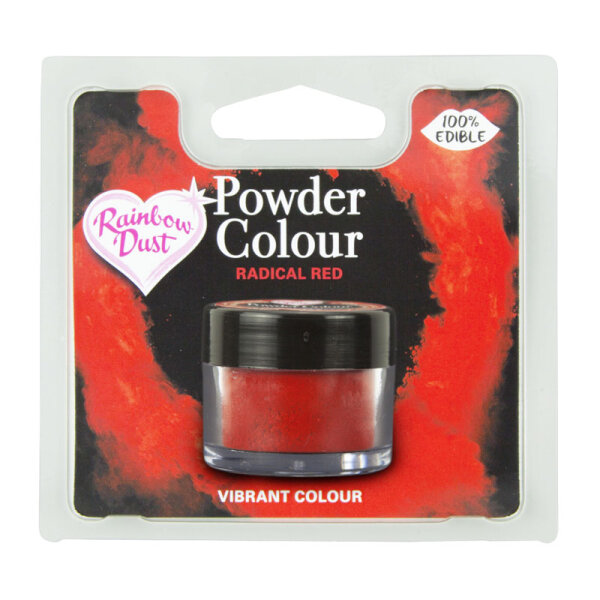 Puderfarbe Plain and Simple Lebensmittelfarbe POWDER COLOUR RADICAL RED RETAIL