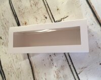 10 Stk. Macaron Verpackung Box 1-Reihig 7,3 x 20,8 x 5,5 cm