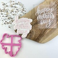 2 Set Cookie Cutter & Embosser Happy Mothers Day