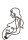Cake Topper Line Art Silhouette - Pregnant Woman