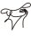Cake Topper Line Art Silhouette - Woman with Hat