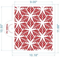 Schablone Cake Stencil 29,5x25,8 cm - Leaves