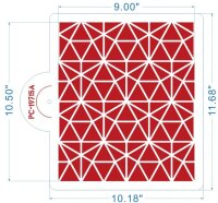 Schablone Cake Stencil 29,5x25,8 cm - Geometric