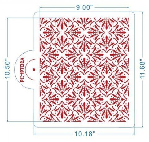 Schablone Cake Stencil 29,5x25,8 cm - Blossoms