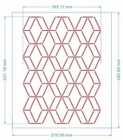 Schablone Cake Stencil 21 x 24,5 cm - Karo