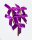 Schleife mit Clipverschluß -  Purple - 100 Stück (2 Tüten)