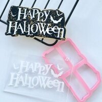 2 Set Cookie Cutter & Embosser - Happy Halloween with...