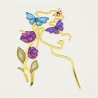 Cake Topper Line Art Silhouette - Butterfly