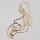 Cake Topper Line Art Silhouette - Pregnant Woman - Gold
