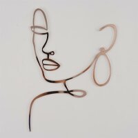 Cake Topper Silhouette - Woman - Rose