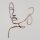 Cake Topper Line Art Silhouette - Woman - Rose
