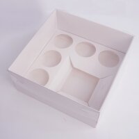 Bento 5er Cupcake Box Patisserie- 23 x 23  x 10 cm