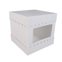 3in1 Tortenkarton Cake Box 20,3 x 20,3 x 20,3 cm -White...