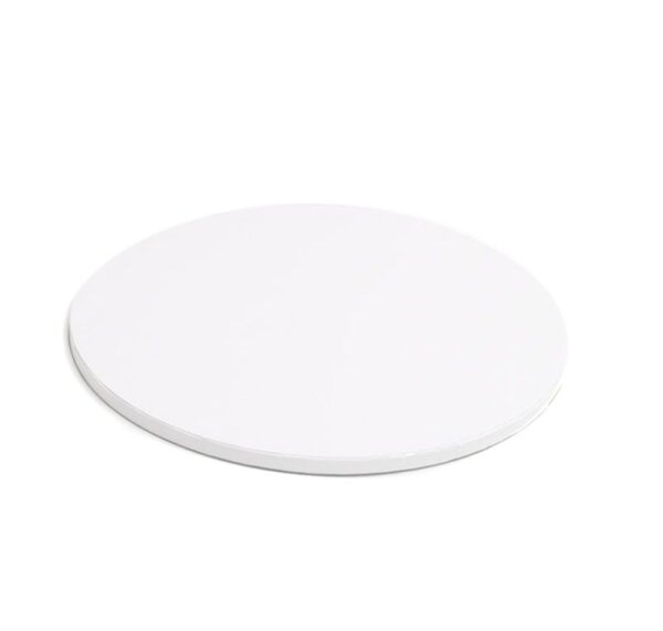 Cake Drum ø 20,3 cm (8 inch), 12 mm White - MATT wrapped