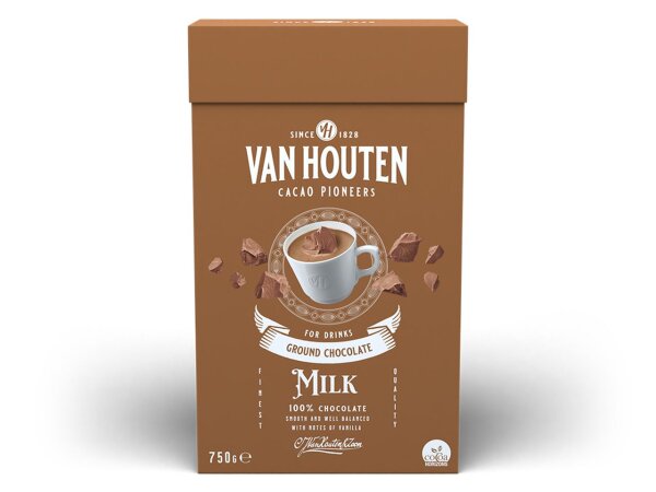 Van Houten Trinkschokolade 750 gr. Vollmilch MHD