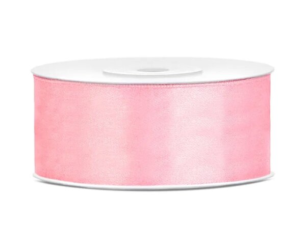 Dekoband Geschenkband Schleifenband 25mm, 25 M Rolle - light Pink