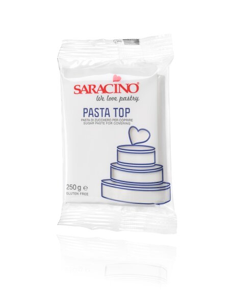 Saracino Rollfondant Pasta Top 250g - alle Farben Weiß Top Paste 250g