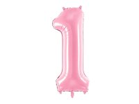 XXL Folienballon Nr 1 ,  86 cm - Rosa