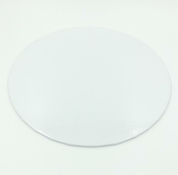 Cake Board Card ø 15 cm Weiß umgeschlagen rund 3 mm - 3 Stk