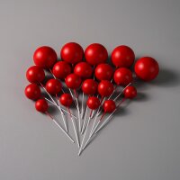 Ballons Bubbles Topper Einstecker 4 Stk. - Rot