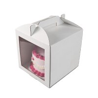 Tortenkarton mit Henkel Cake Box 30,5  x 30,5  x 35,5 cm