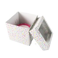 Tortenkarton Cake Box Party 30,5 x 30,5  x 30,5 cm Konfetti