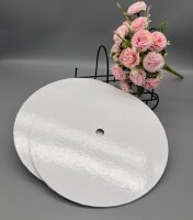 5 Stk. Cake Board Card ø 18 cm, 3 mm Weiß mit Mittelloch