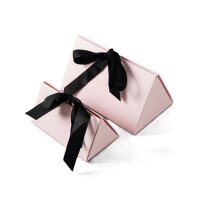 10 Stk. Geschenkbox Giftbox Patisserie Rosa mit Band -...