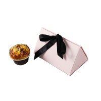 10 Stk. Geschenkbox Giftbox Patisserie Rosa mit Band -...