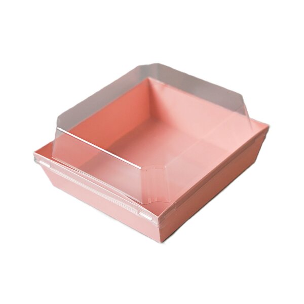 Dessert Kuchen Bento Box 13,5  x 12,5  x 6,5  cm Rosa