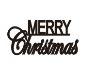 Cake Topper Acryl Gold 7 cm "Merry Christmas" -...