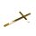 Cake Topper Acryl Gold 12  x 7 cm - Kreuz Groß