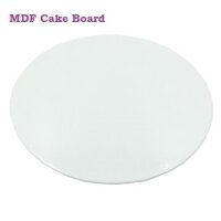 Cake Board Card ø 10 cm Weiß 3 mm - MDF