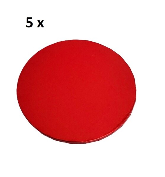 5 Stk. Cake Drum ø 30,5 cm (12 ich), 12 mm RED