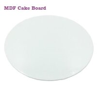 5 Stk. Cake Board Card ø 15 cm Weiß 3 mm - MDF