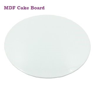 5 Stk. Cake Board Card ø 25 cm Weiß 3 mm - MDF